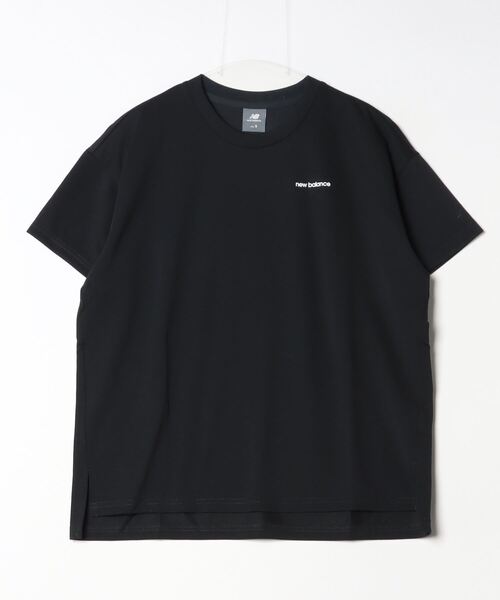 NEW BALANCE（ニューバランス）の「【別注】ニューバランス New Balance THE CITY サイドスリットTシャツ 限定コラボ（Tシャツ/カットソー・レディース・グリーン/ホワイト/ブラック・S/M/L/XL）」の3枚目の写真