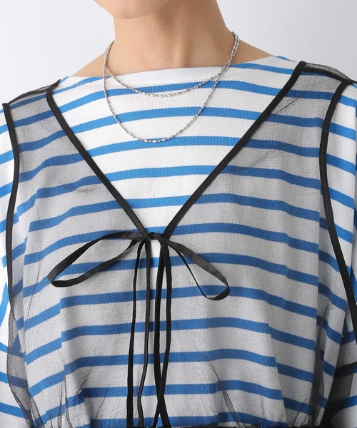 LEPSIM(レプシィム)の「チュール2WAYベスト 108095(ベスト・レディース・グレー/ブラック・TALL/FREE)」の22枚目の写真