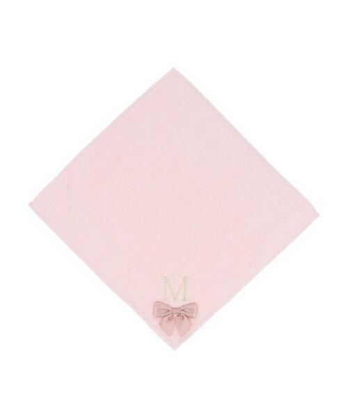 Maison de FLEUR(メゾンドフルール)の「イニシャルリボンタオルハンカチ(ハンカチ/ハンドタオル・レディース・R/Y/K/M/N/A/H/C/E/F/S/T・FREE)」の7枚目の写真