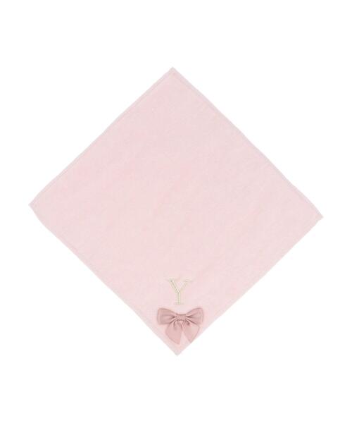 Maison de FLEUR(メゾンドフルール)の「イニシャルリボンタオルハンカチ(ハンカチ/ハンドタオル・レディース・R/Y/K/M/N/A/H/C/E/F/S/T・FREE)」の12枚目の写真