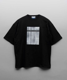 《UNISEX》Abstract Hand-Printed Oversized Crew Neck T-shirt/アブストラクトハンドプリントオーバーサイズクルーネックTシャツ【MAISON SPECIAL/メゾンスペシャル】