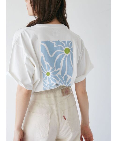 Ungrid（アングリッド）の「ニュアンスモチーフバックプリントTee（Tシャツ/カットソー・レディース・ピンク/オフホワイト/ブルー・FREE）」の20枚目の写真