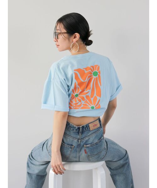 Ungrid（アングリッド）の「ニュアンスモチーフバックプリントTee（Tシャツ/カットソー・レディース・ピンク/オフホワイト/ブルー・FREE）」の16枚目の写真
