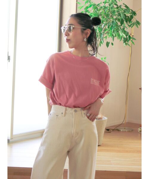 Ungrid（アングリッド）の「ニュアンスモチーフバックプリントTee（Tシャツ/カットソー・レディース・ピンク/オフホワイト/ブルー・FREE）」の12枚目の写真