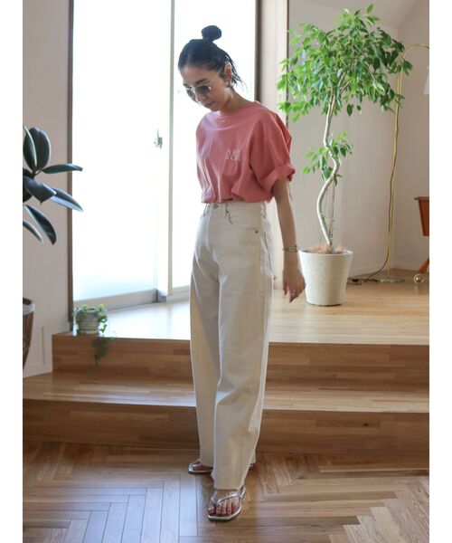 Ungrid（アングリッド）の「ニュアンスモチーフバックプリントTee（Tシャツ/カットソー・レディース・ピンク/オフホワイト/ブルー・FREE）」の13枚目の写真