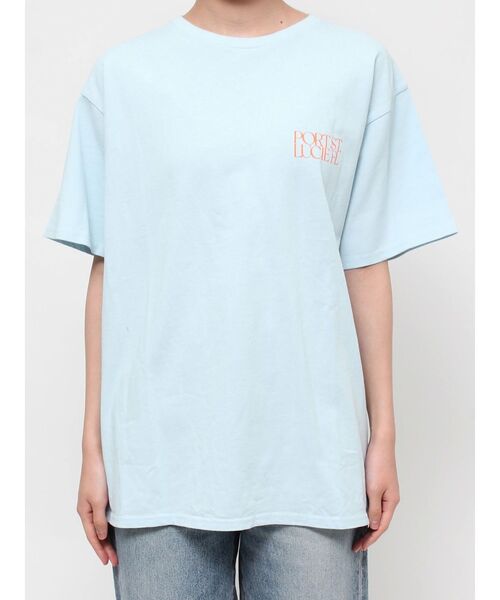 Ungrid（アングリッド）の「ニュアンスモチーフバックプリントTee（Tシャツ/カットソー・レディース・ピンク/オフホワイト/ブルー・FREE）」の6枚目の写真