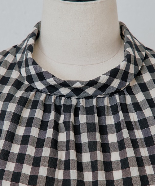 BEARDSLEY（ビアズリー）の「ギンガムチェックティアードブラウス（シャツ/ブラウス・レディース・ブラック・FREE）」の20枚目の写真