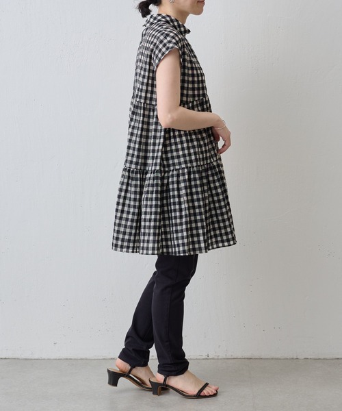 BEARDSLEY（ビアズリー）の「ギンガムチェックティアードブラウス（シャツ/ブラウス・レディース・ブラック・FREE）」の13枚目の写真