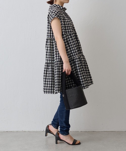 BEARDSLEY（ビアズリー）の「ギンガムチェックティアードブラウス（シャツ/ブラウス・レディース・ブラック・FREE）」の18枚目の写真