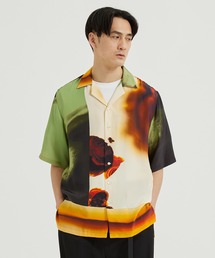 【TAAKK/ターク】SILK OPEN COLLAR SHIRT/シルクオープンカラーシャツ
