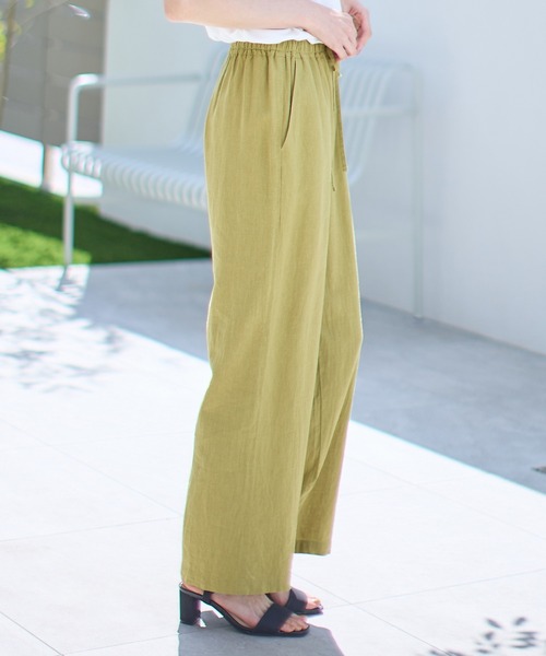 Honeys（ハニーズ）の「麻混ストレートパンツ（その他パンツ）」 - WEAR