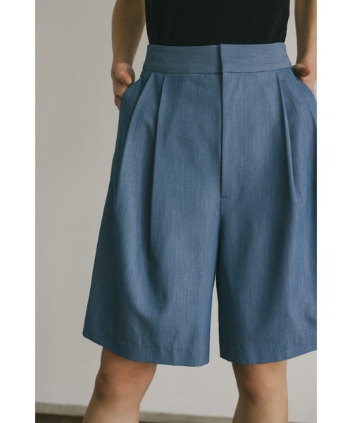 STYLEMIXERスタイルミキサー 24AWハイウエストフォルムショートパンツ STYLEMIXER | ハイウエストフォルムショートパンツ (ショート