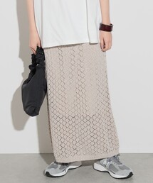 BEAMS HEART | BEAMS HEART / ラメニット ロングスカート(スカート)