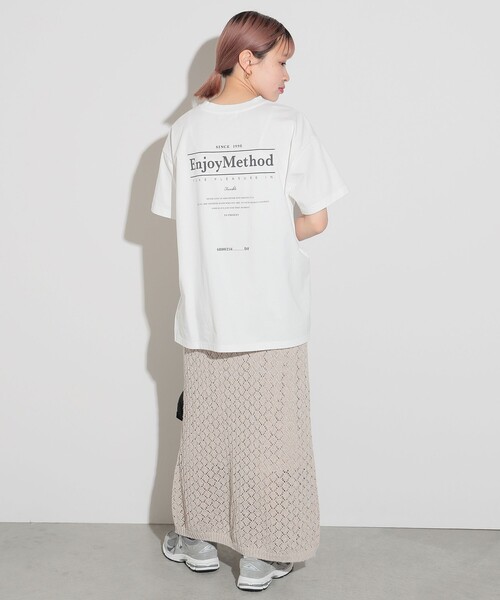 BEAMS HEART(ビームスハート)の「BEAMS HEART / ラメニット ロングスカート(スカート・レディース・グレー/ベージュ・FREE)」の4枚目の写真