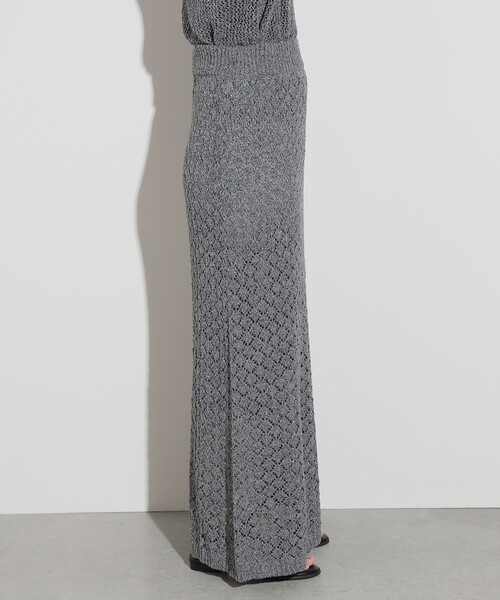 BEAMS HEART(ビームスハート)の「BEAMS HEART / ラメニット ロングスカート(スカート・レディース・グレー/ベージュ・FREE)」の12枚目の写真