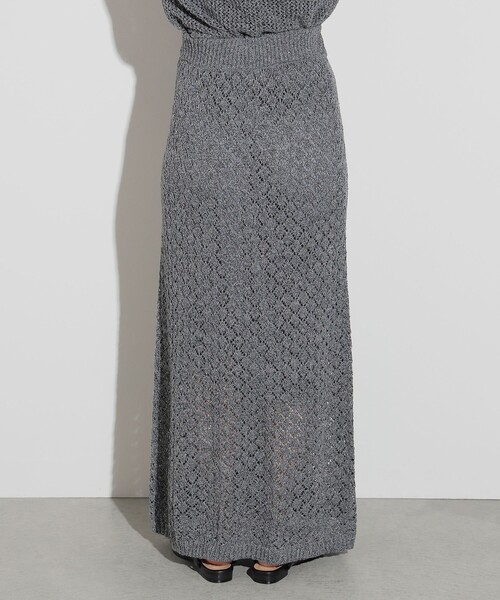 BEAMS HEART(ビームスハート)の「BEAMS HEART / ラメニット ロングスカート(スカート・レディース・グレー/ベージュ・FREE)」の13枚目の写真