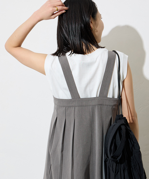 JOURNAL STANDARD(ジャーナルスタンダード)の「T/R ストレッチサロペット(サロペット/オーバーオール・レディース・グレー/ブラック・FREE)」の18枚目の写真