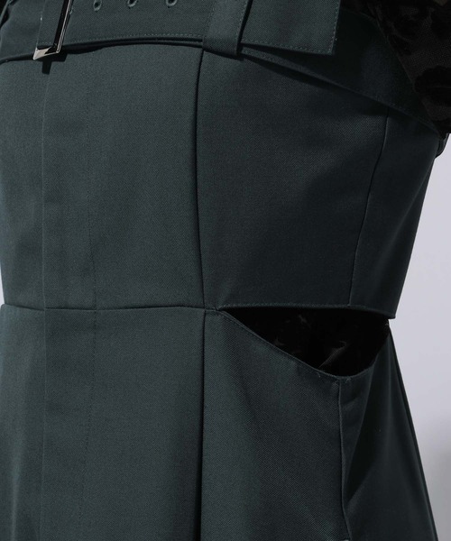 HARE（ハレ）の「ベルトデザインジャンスカ(HARE)（ワンピース・レディース・ブラック/グリーン・FREE）」の18枚目の写真