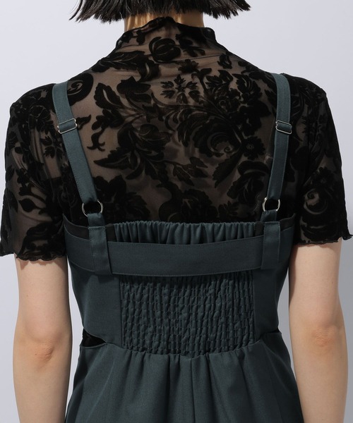 HARE（ハレ）の「ベルトデザインジャンスカ(HARE)（ワンピース・レディース・ブラック/グリーン・FREE）」の21枚目の写真