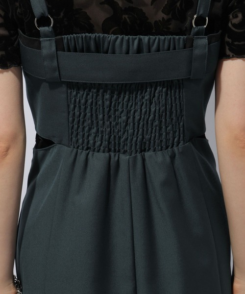 HARE（ハレ）の「ベルトデザインジャンスカ(HARE)（ワンピース・レディース・ブラック/グリーン・FREE）」の22枚目の写真
