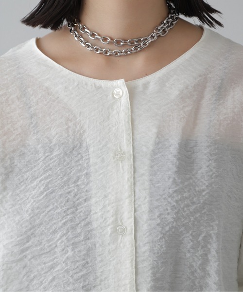 FREE'S MART（フリーズマート）の「◆［WEB限定］袖ドロストギャザーボレロ（カーディガン/ボレロ・レディース・ブラック/グレー/ホワイト/ピンク・FREE）」の8枚目の写真