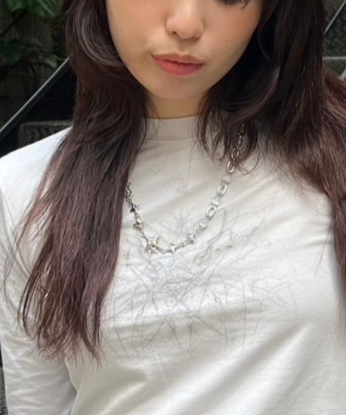 XU（エックスユー）の「【Never mind the XU】galaxy chain necklace / 【ネバーマインド ザ エックスユー】ギャラクシーチェーンネックレスシルバーネックレス（ネックレス・メンズ・シルバー・ONE SIZE）」の2枚目の写真