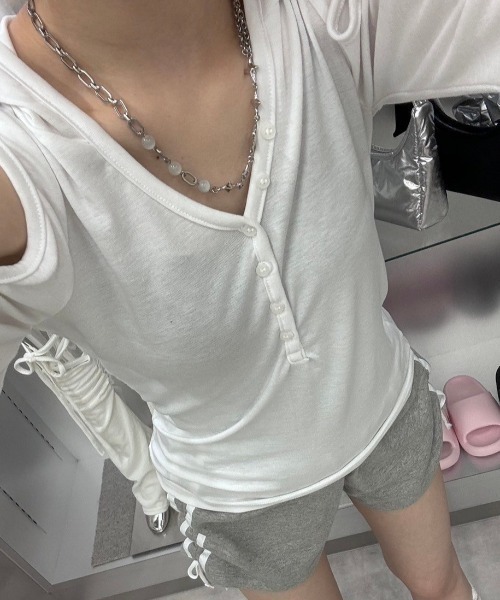 XU（エックスユー）の「【Never mind the XU】galaxy chain necklace / 【ネバーマインド ザ エックスユー】ギャラクシーチェーンネックレスシルバーネックレス（ネックレス・メンズ・シルバー・ONE SIZE）」の7枚目の写真