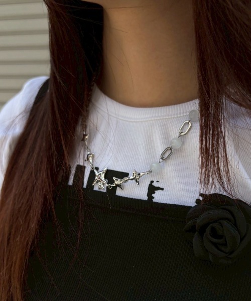 XU（エックスユー）の「【Never mind the XU】galaxy chain necklace / 【ネバーマインド ザ エックスユー】ギャラクシーチェーンネックレスシルバーネックレス（ネックレス・メンズ・シルバー・ONE SIZE）」の12枚目の写真