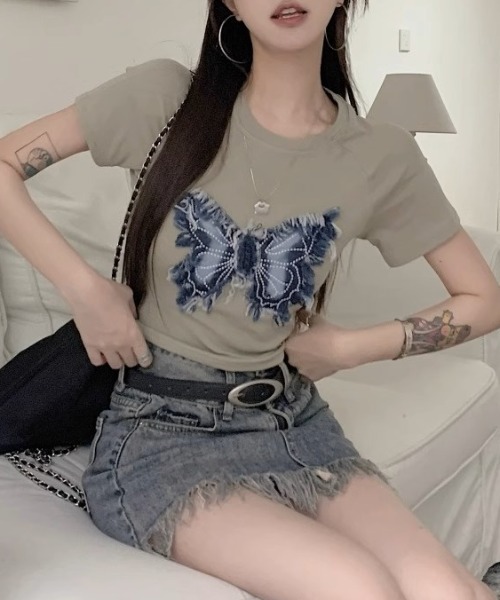 kaedeALEXIA STAM Tシャツ 新品 ZOZO限定 ALEXIA STAM tシャツ 「Lee x STAM」 CANT BUST EM Rib Tee /Lee