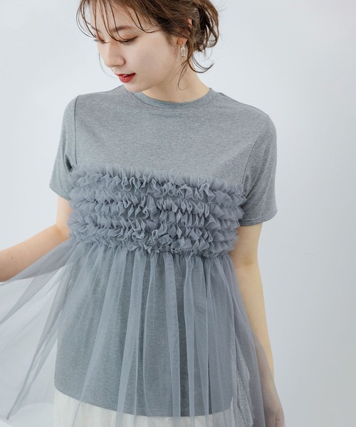 【新品】アルページュストーリー　チュールフリルTシャツ 230518-c-04m-5.jpg