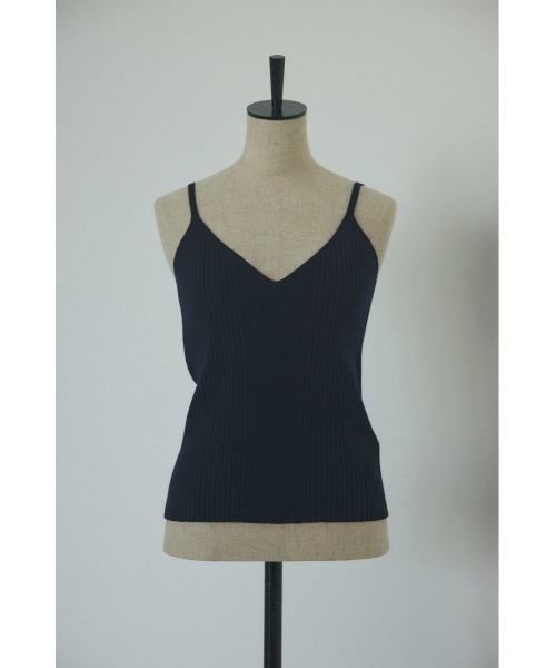 BLACK BY MOUSSY(ブラックバイマウジー)の「washable random rib camisole(ウォッシャブルランダムリブキャミソール)(キャミソール・レディース・オレンジ/ネイビー/オフホワイト・FREE)」の9枚目の写真