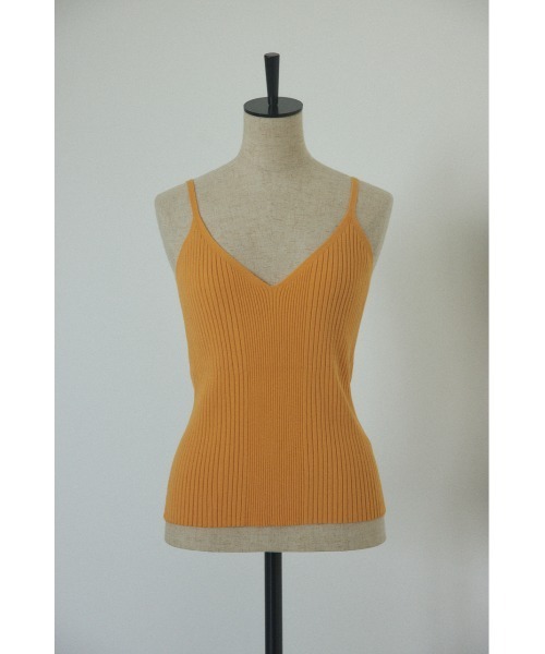 BLACK BY MOUSSY(ブラックバイマウジー)の「washable random rib camisole(ウォッシャブルランダムリブキャミソール)(キャミソール・レディース・オレンジ/ネイビー/オフホワイト・FREE)」の15枚目の写真