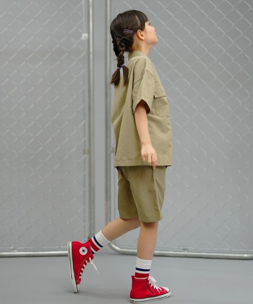 Dickies（ディッキーズ）の「Dickies/ディッキーズ キッズ 半袖シャツ MUJI 80572400（シャツ/ブラウス・キッズ・グリーン/ブラック/ベージュ・160cm/150cm/140cm/130cm）」の10枚目の写真
