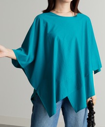 [接触冷感]スクエアヘムカットソーTシャツ