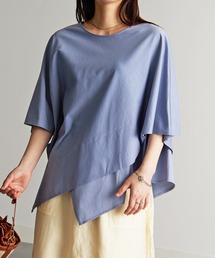 [接触冷感]スクエアヘムカットソーTシャツ