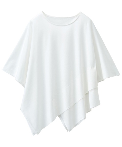 RANAN（ラナン）の「[接触冷感]スクエアヘムカットソーTシャツ（Tシャツ/カットソー・レディース・ホワイト/マスタード/ベージュ/グリーン系その他/ブラック/ブルーグレー・LL/M/L）」の19枚目の写真