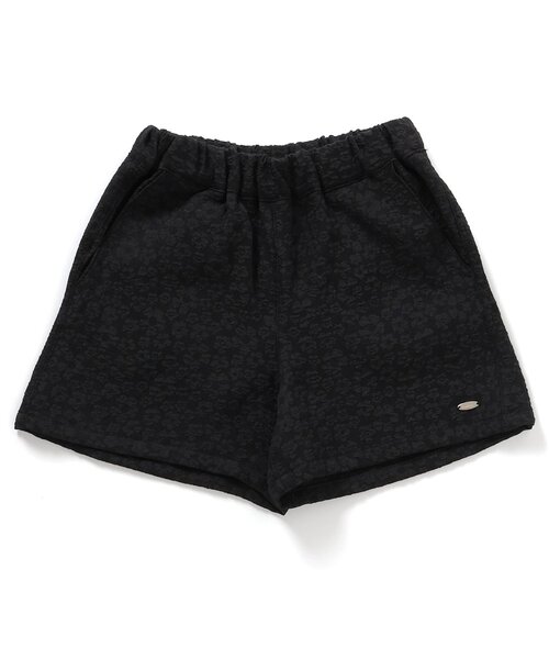 apres les cours（アプレレクール）の「ストライプ・お花ジャカードショートパンツ（その他パンツ・キッズ・ブラック/アイボリー/ストライプ・140/130/120/110/100/90/80）」の7枚目の写真