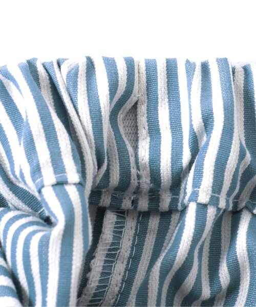 apres les cours（アプレレクール）の「ストライプ・お花ジャカードショートパンツ（その他パンツ・キッズ・ブラック/アイボリー/ストライプ・140/130/120/110/100/90/80）」の9枚目の写真