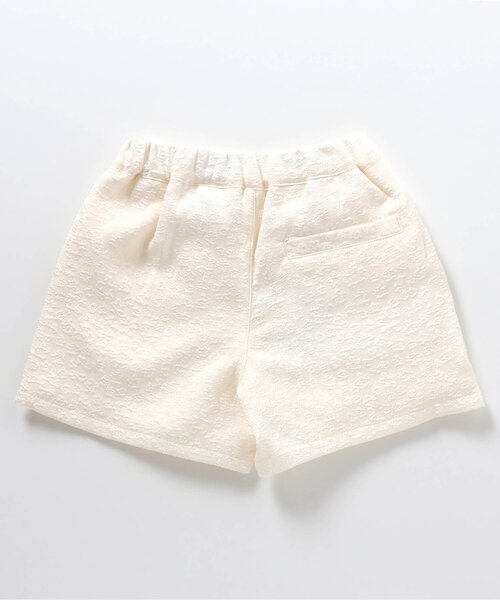 apres les cours（アプレレクール）の「ストライプ・お花ジャカードショートパンツ（その他パンツ・キッズ・ブラック/アイボリー/ストライプ・140/130/120/110/100/90/80）」の11枚目の写真