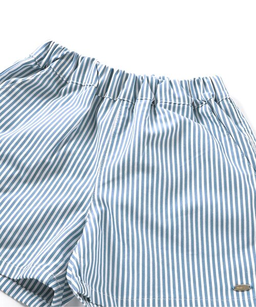 apres les cours（アプレレクール）の「ストライプ・お花ジャカードショートパンツ（その他パンツ・キッズ・ブラック/アイボリー/ストライプ・140/130/120/110/100/90/80）」の13枚目の写真