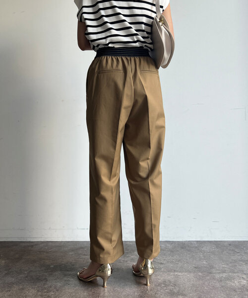 Chez toi(シェトワ)の「ウエストラメラインゴムワイドパンツ(その他パンツ・レディース・アイボリー/ブラック/キャメル・FREE)」の21枚目の写真