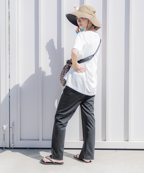 coca（coca）（コカ）の「日傘ハット UVカット 遮光 遮熱 折りたたみ（ハット・レディース・ブラック/ベージュ・ONE SIZE）」の10枚目の写真