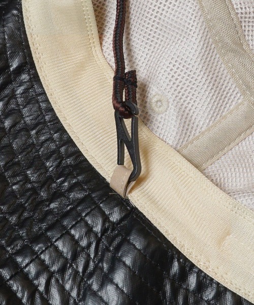 coca（coca）（コカ）の「日傘ハット UVカット 遮光 遮熱 折りたたみ（ハット・レディース・ブラック/ベージュ・ONE SIZE）」の14枚目の写真