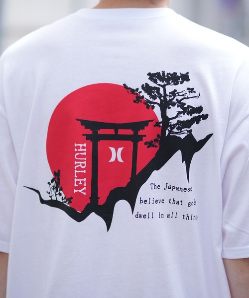 Hurley （ハーレー）の「【ムラサキスポーツ限定】Hurley/ハーレー 半袖Tシャツ/コットンTee バックプリント 日本限定 23MRKMSS01（Tシャツ/カットソー・メンズ・ホワイト/ブラック・M/L/XL）」の5枚目の写真