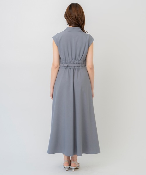 REDYAZEL（レディアゼル）の「ノースリーブフレアシャツワンピース（ワンピース・レディース・オフホワイト/グレー/グリーン・SMALL/MEDIUM）」の5枚目の写真