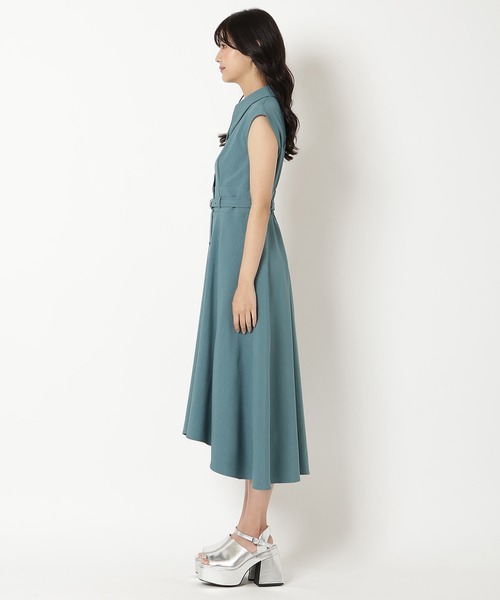 REDYAZEL（レディアゼル）の「ノースリーブフレアシャツワンピース（ワンピース・レディース・オフホワイト/グレー/グリーン・SMALL/MEDIUM）」の18枚目の写真