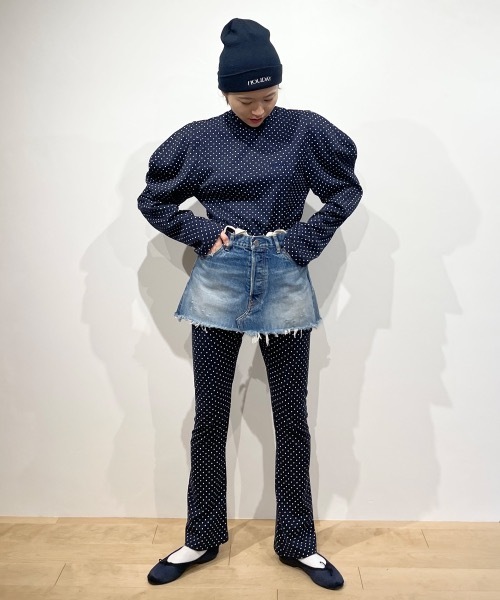 ホリデイdot puff sleeve tops & flare pants HOLIDAY（ホリデイ）の「DOT FLARE PANTS ドットフレアパンツ（その他