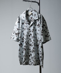 【NATURE GLOBE】総柄 オープンカラー 半袖 シャツ / 柄シャツ