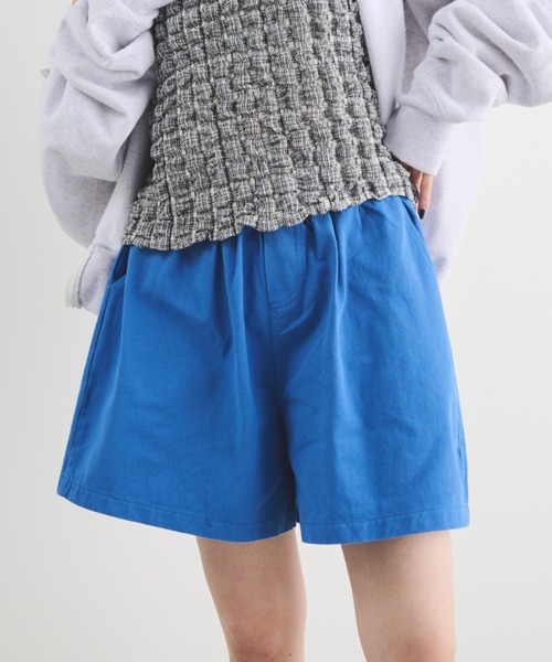 MERLOT(メルロー)の「カラーイージーショートパンツ(その他パンツ・レディース・ホワイト/イエロー/インディゴブルー/ブルー・FREE)」の3枚目の写真
