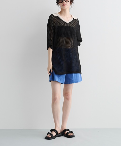 MERLOT(メルロー)の「カラーイージーショートパンツ(その他パンツ・レディース・ホワイト/イエロー/インディゴブルー/ブルー・FREE)」の21枚目の写真